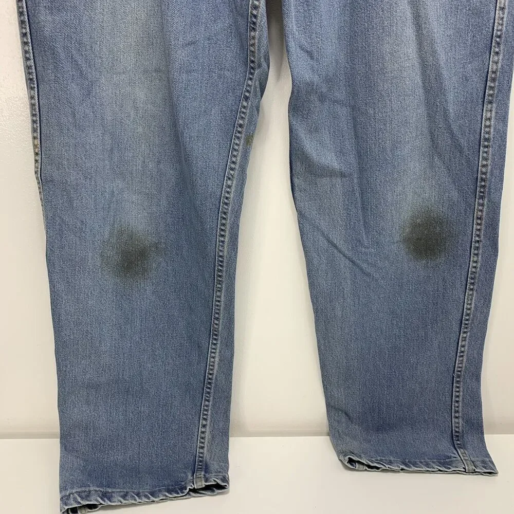 Workrite FR Mens Classic Straight Pants Blue Rugged Westex Ultrasoft 38 x 31